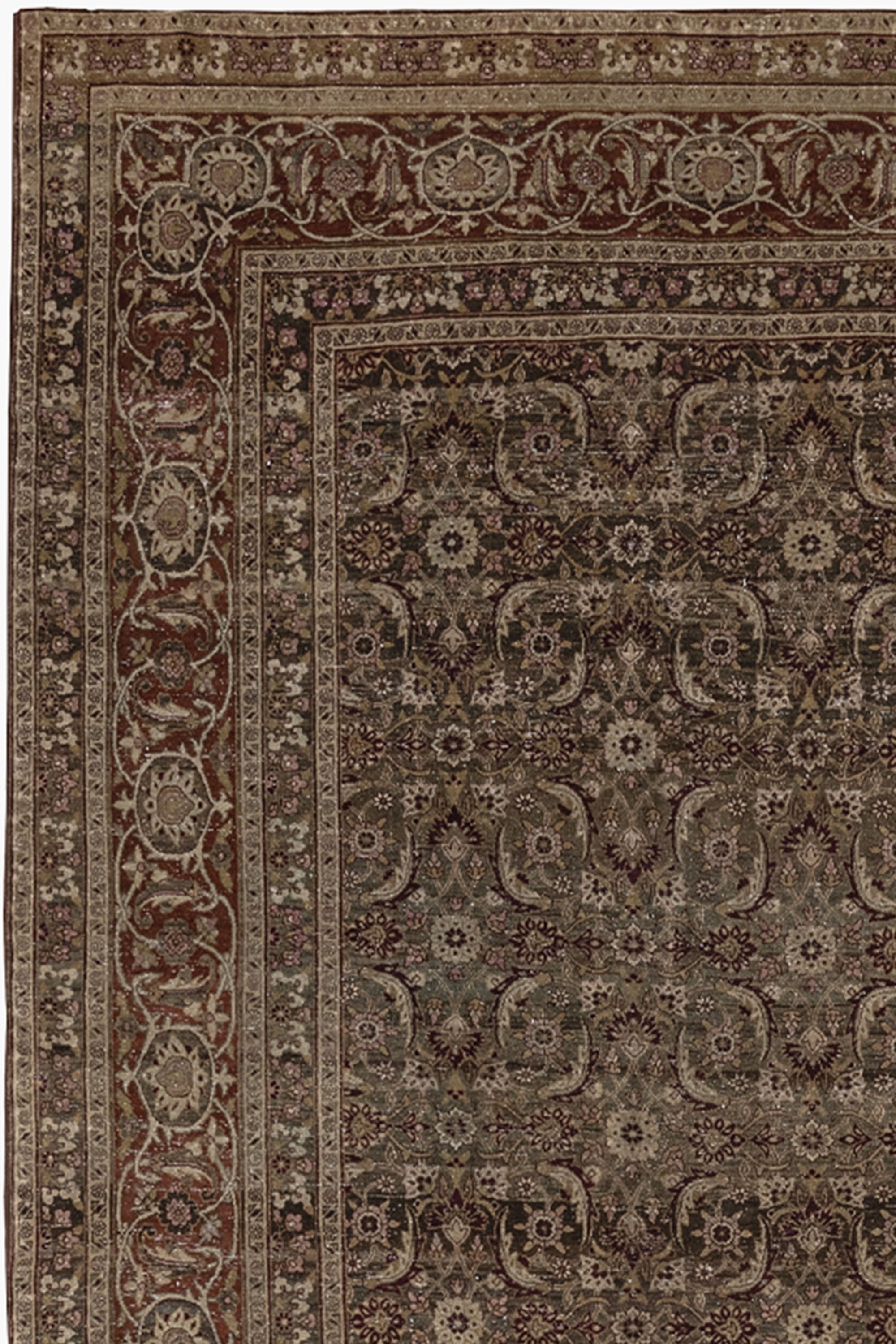 TABRIZ RUG, NORTH WEST PERSIA, 10' X 15'3" - thumbnail 2