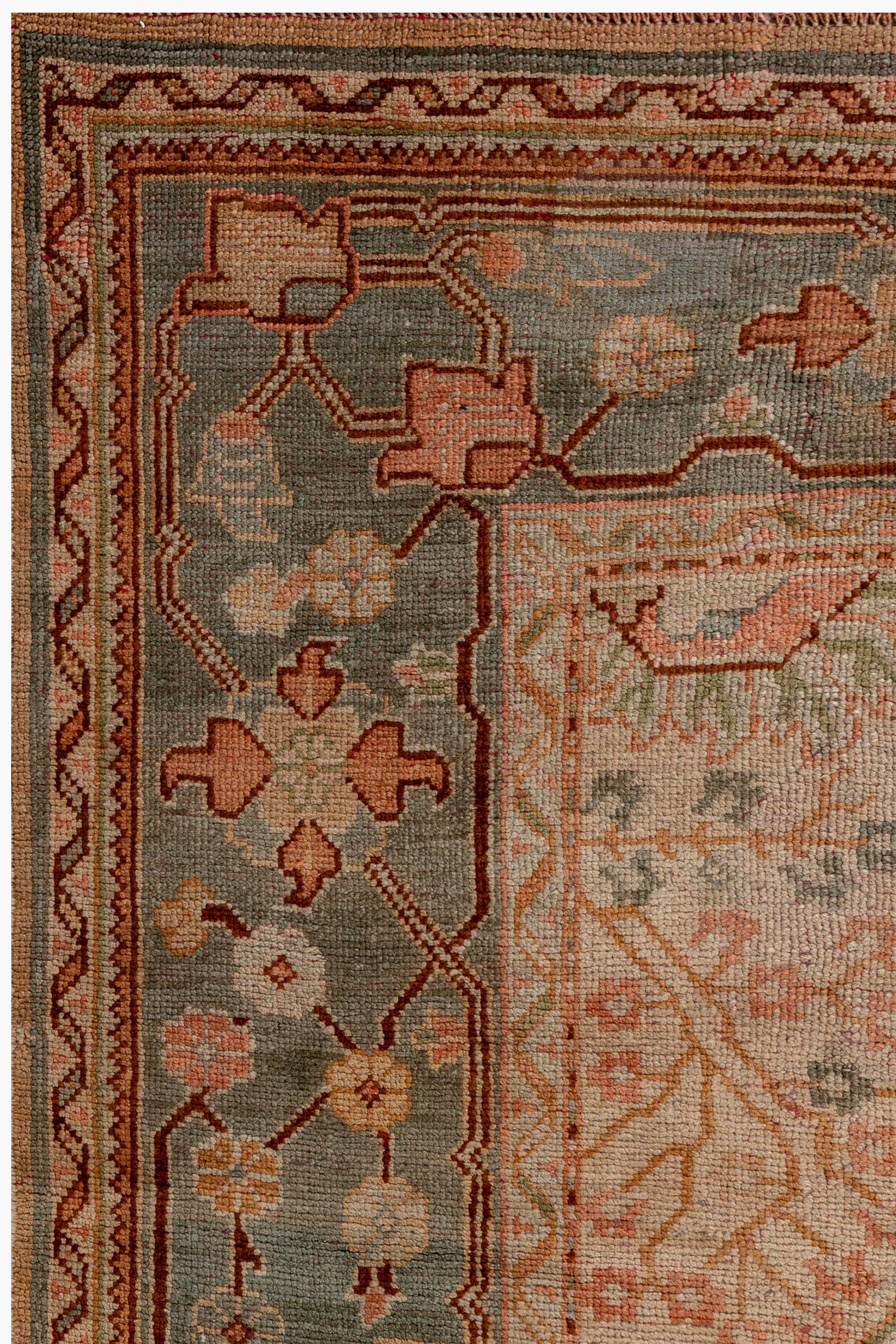 OUSHAK RUG, BC31113, WEST ANATOLIA, 13' X 19' - thumbnail 2