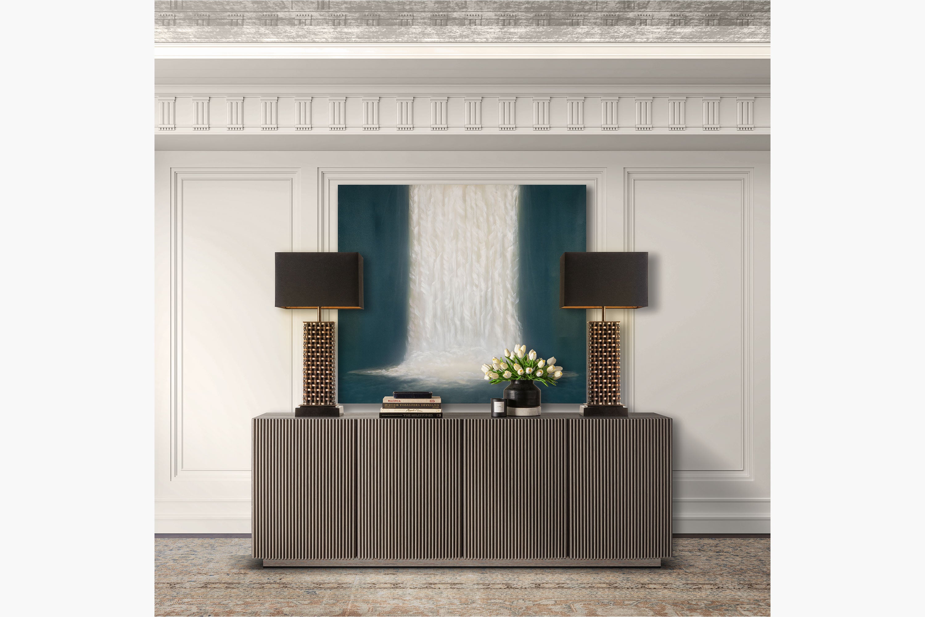 Pierre Fluted Media Cabinet - thumbnail 7