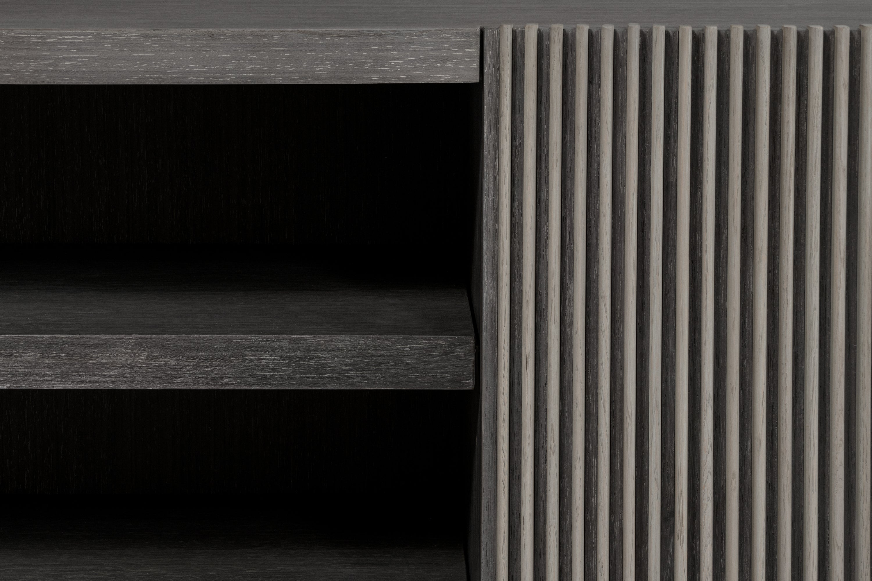 Pierre Fluted Open Media Cabinet - thumbnail 7