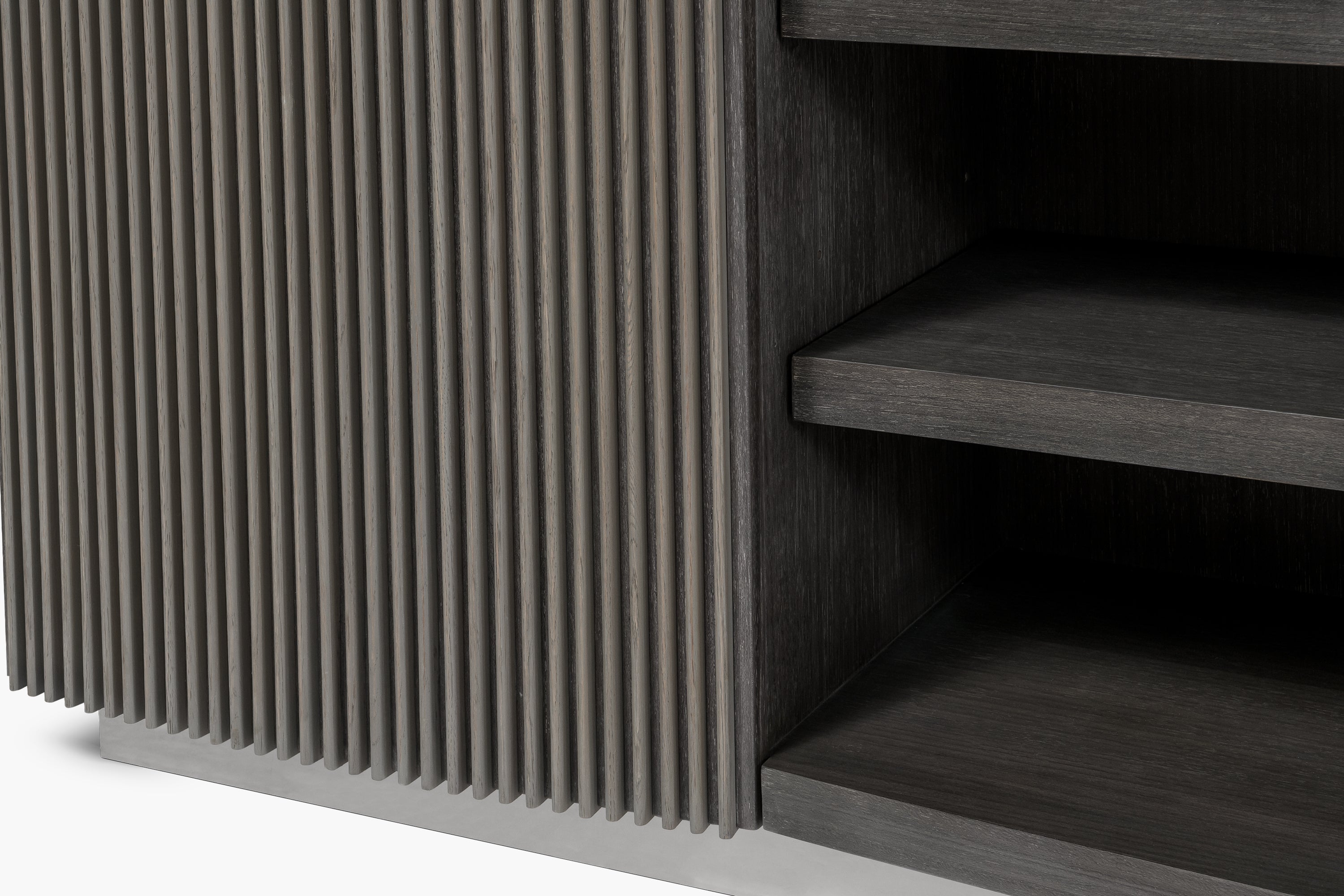 Pierre Fluted Open Media Cabinet - thumbnail 8