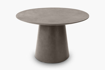 Terrin Concrete Pedestal Dining Table - thumbnail 1
