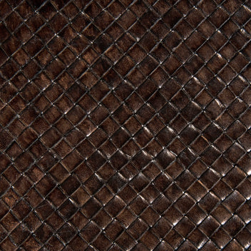 Woven Leather | Chocolate Brown - color option