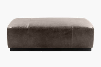 Lara Leather Ottoman