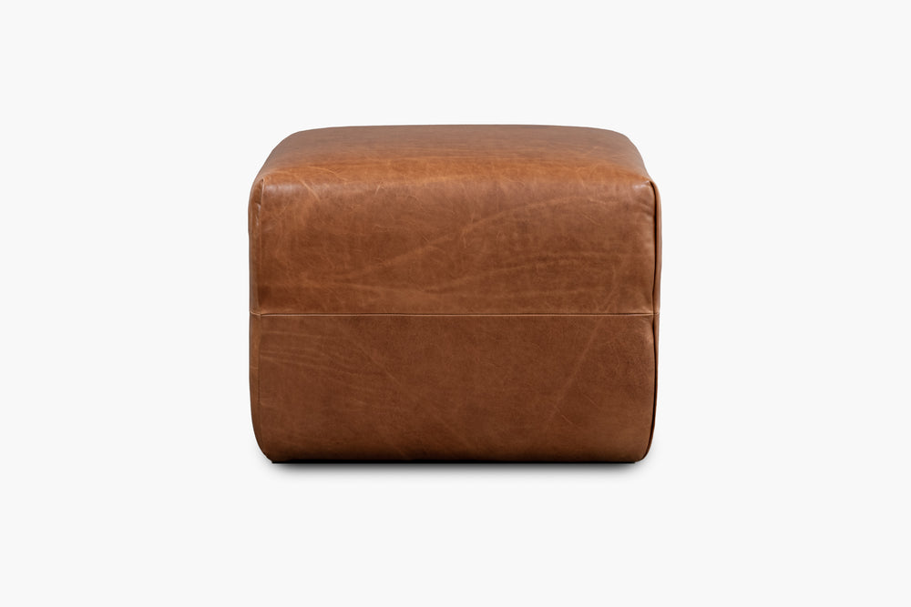 Lugo Leather Ottoman