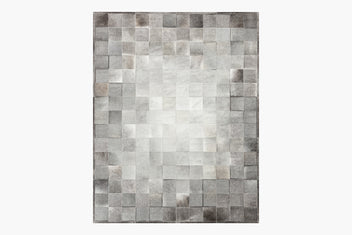 South American Cowhide Tile Rug