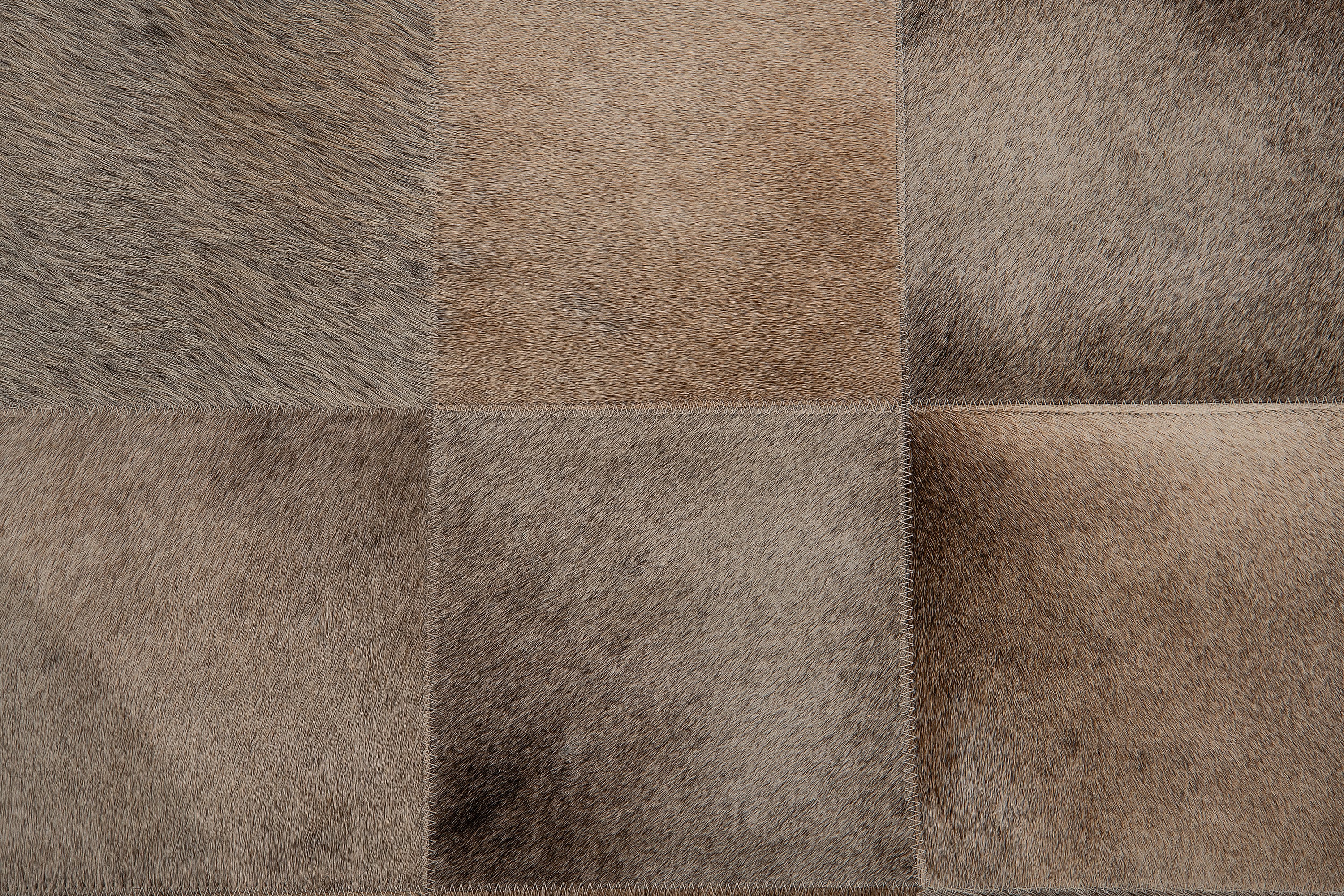 South American Cowhide Tile Rug - thumbnail 7