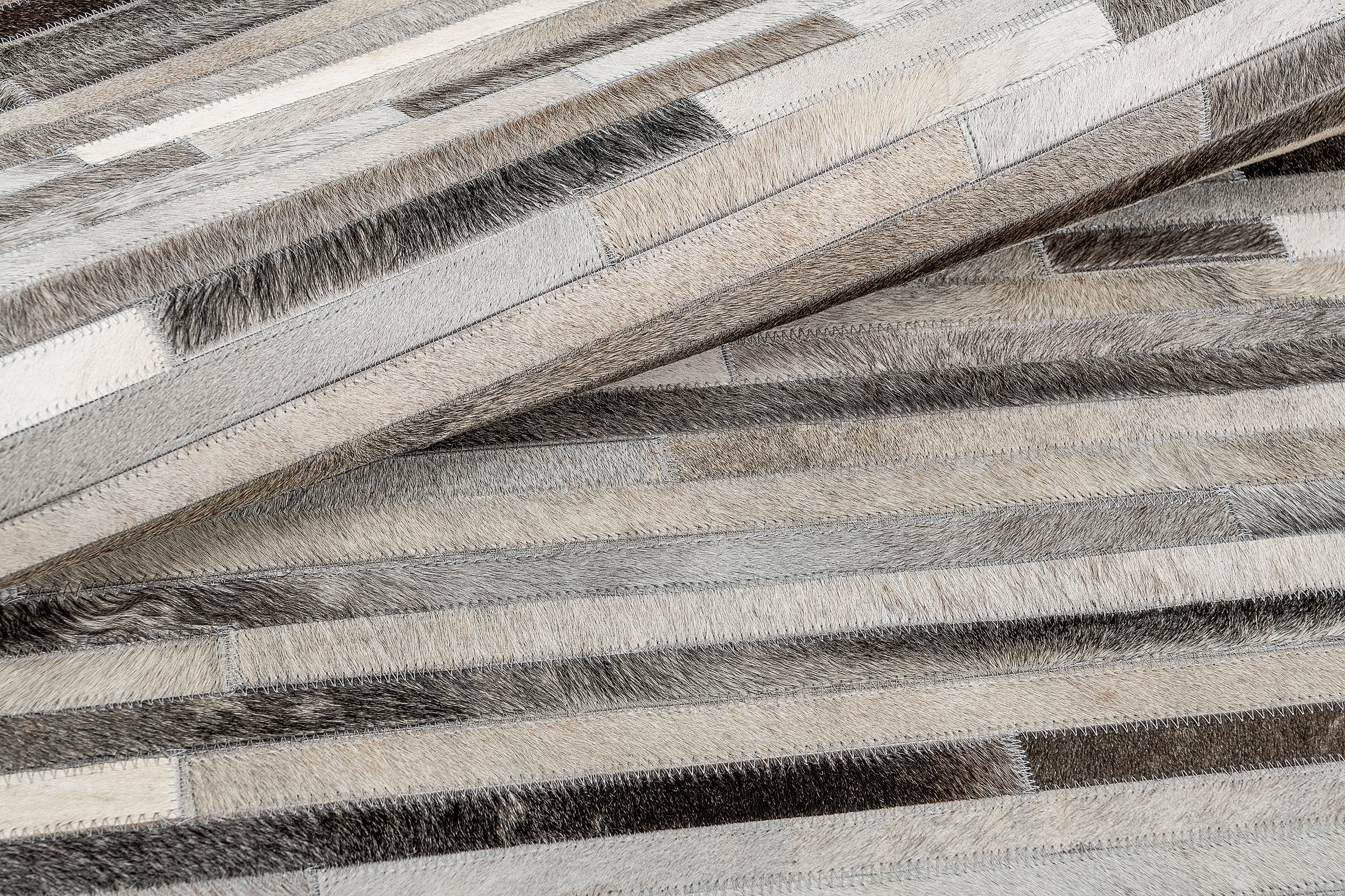 South American Cowhide Stripe Rug - thumbnail 2