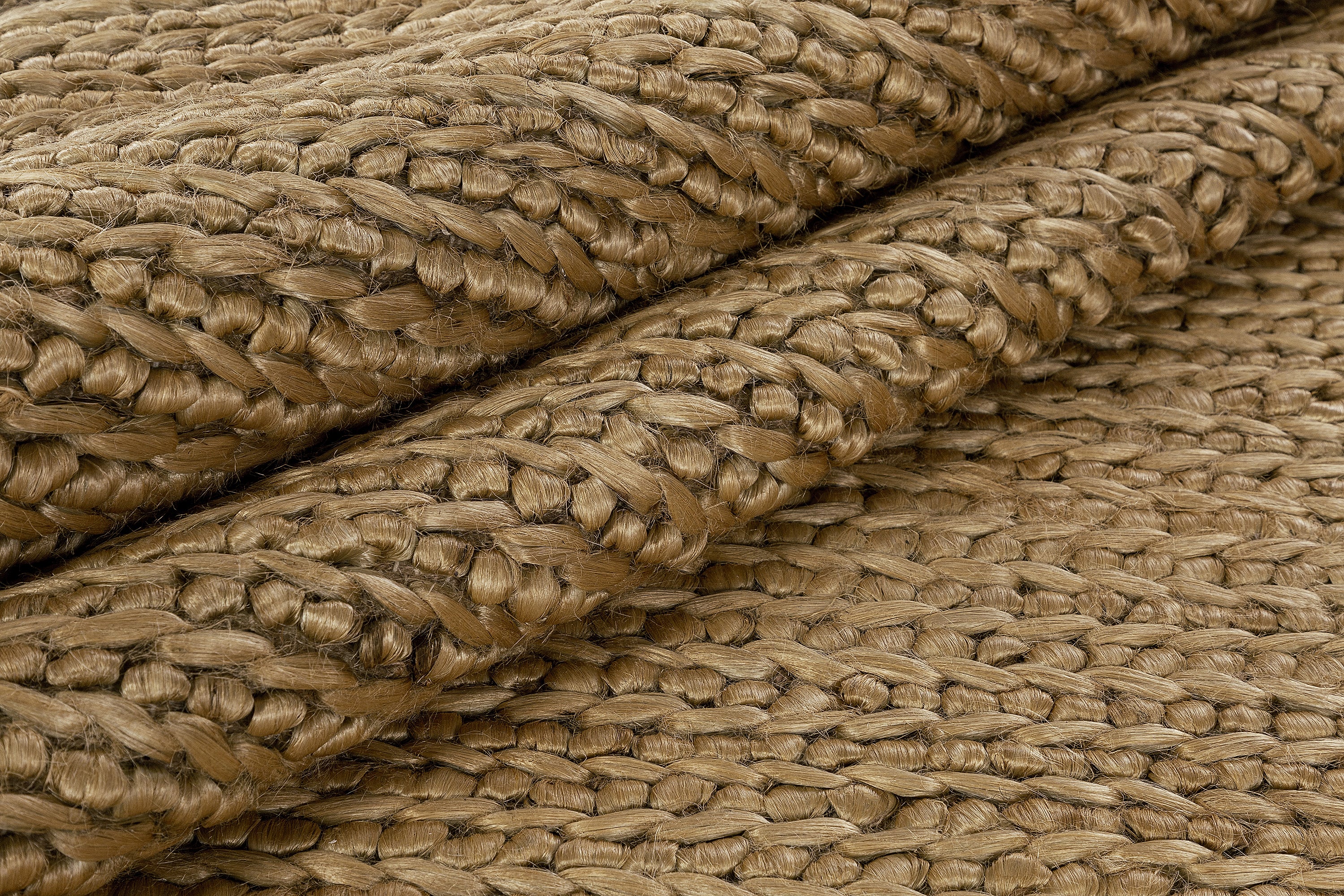 Chunky Braided Jute Round Rug