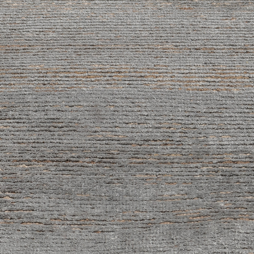 Ribbed Silk and Nettle Rug - color option