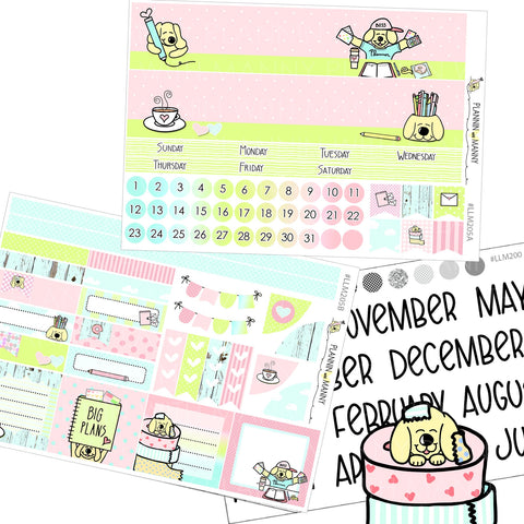 L-101, MINI Holiday Planner Stickers (.7 inches wide)