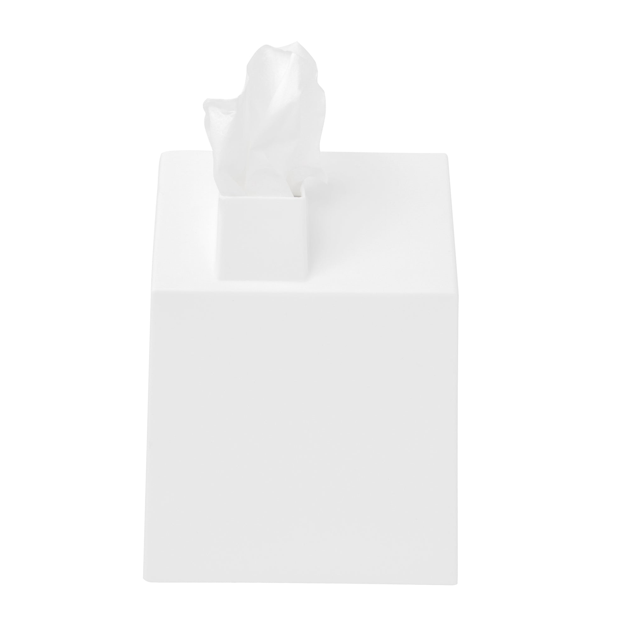 white kleenex box holder