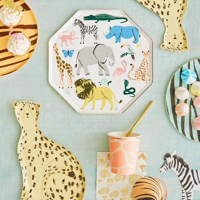 Safari Animals Paper Plates