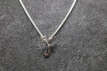 Load image into Gallery viewer, Silver Initial with Birthstone Detail - April