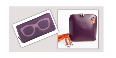Tailored Leather Accessories for February Birthdays in Purple