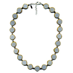 Full Circle Necklace in Gray