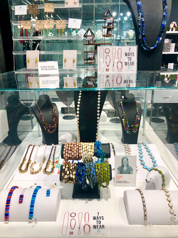 Stefanie Wolf Jewelry in the Corning Museum of Glass Gift Shop