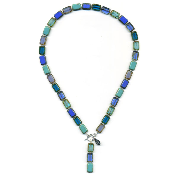 Ocean blues beaded necklace