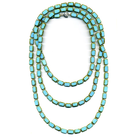 Stefanie Wolf Trilogy Jewelry 7 Ways to Wear LOng Glass Necklace