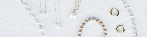 Birthstone Jewelry as the perfect gift showing pearls and gemstones from Stefanie Wolf Designs.