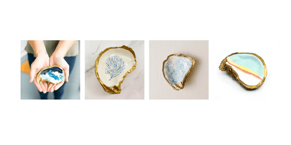 Oyster Shell Jewelry Dishes