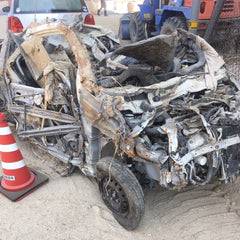 mass of twisted metal used to be a car