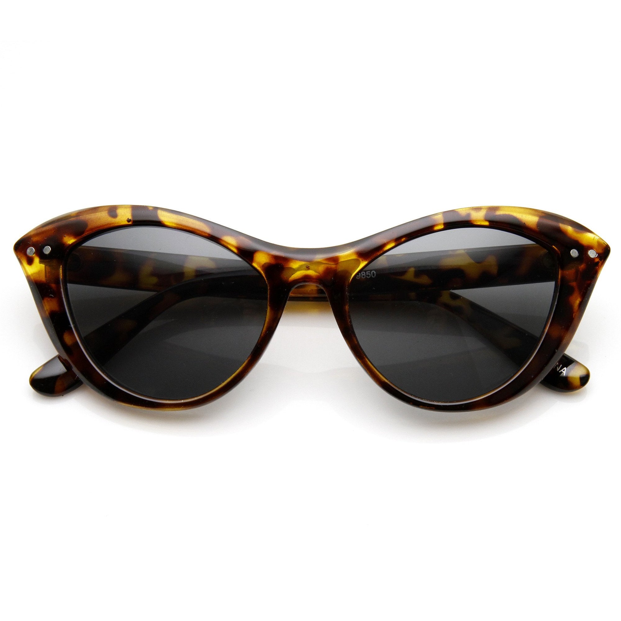 Women's Retro 1960's Fashion Era Cat Eye Sunglasses - zeroUV