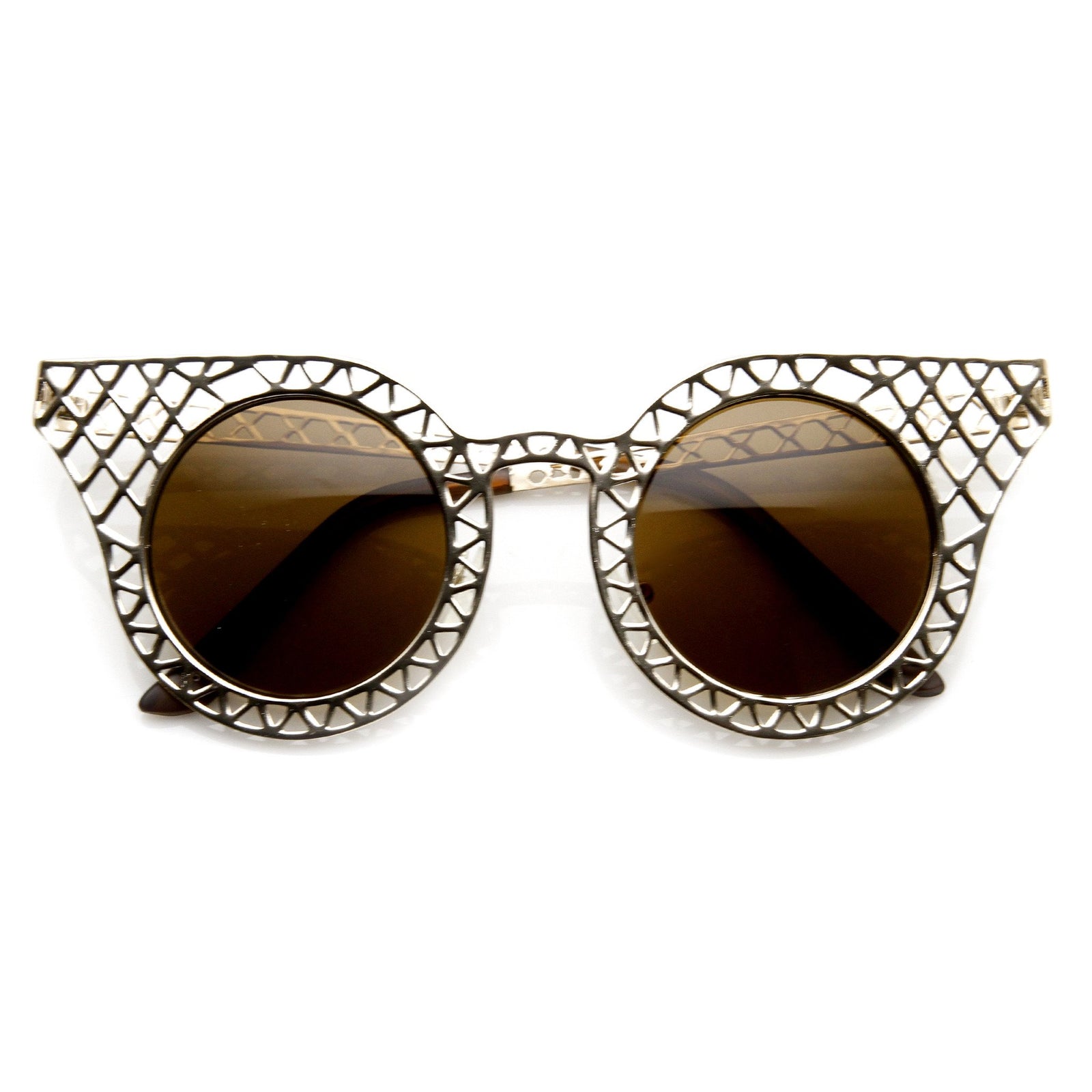 Fashion Sunglasses with Chain Arm | Top Notch Black and Gold — V Shades