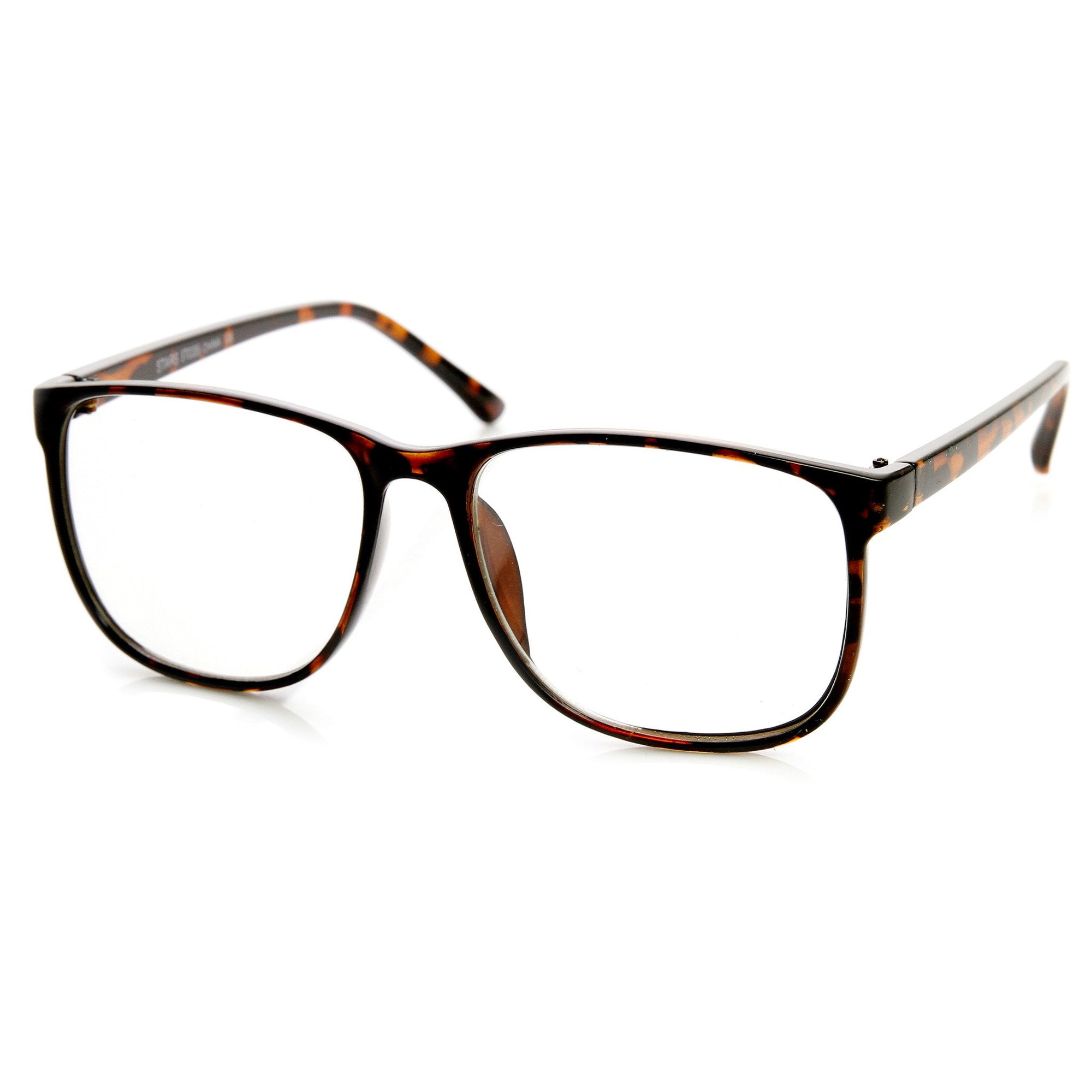 Large Retro Nerd Hipster Fashion Clear Lens Glasses Zerouv 4127