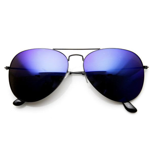 Ultra Thin Metal Revo Lens Aviator Sunglasses - zeroUV
