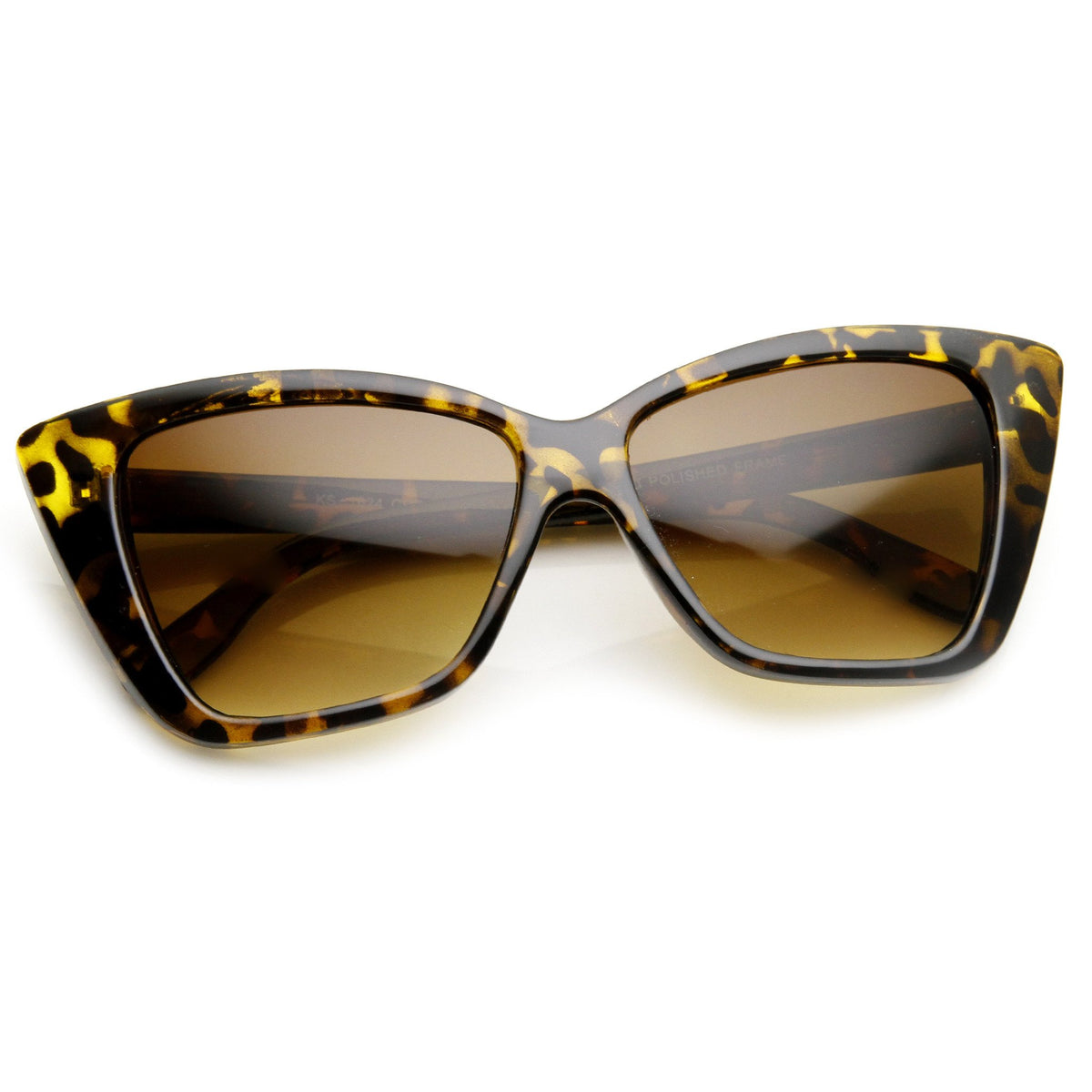 Indie Retro Bold Women's Cat Eye Fashion Sunglasses - zeroUV