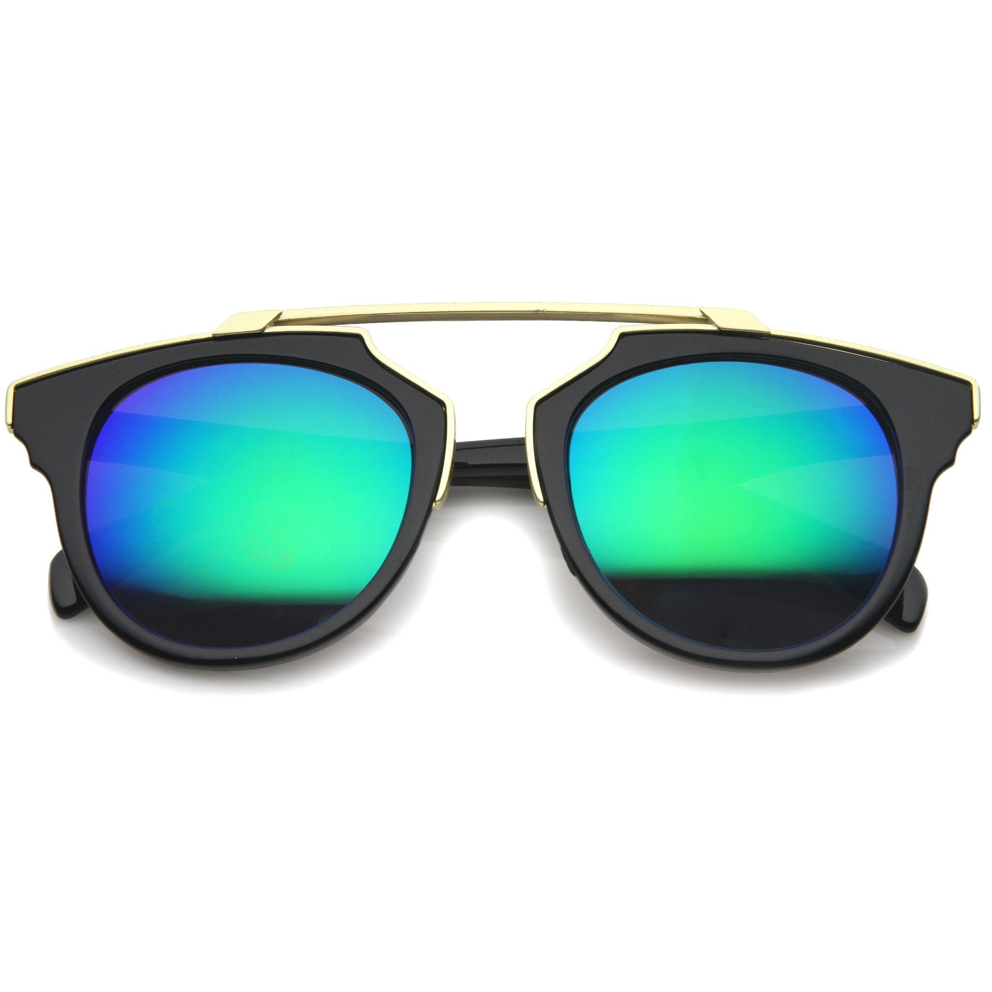 Intricately Design Retro Horn Rim Revo Lens Sunglasses Zerouv 