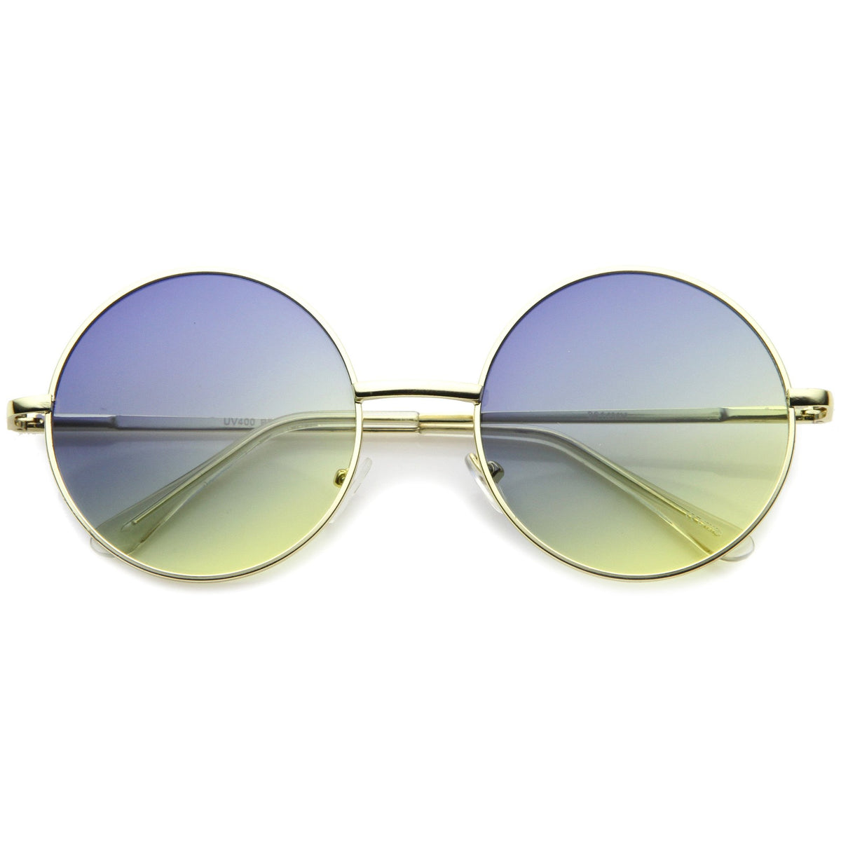 Womens Retro Hippie Oversize Round Sunglasses Zerouv 