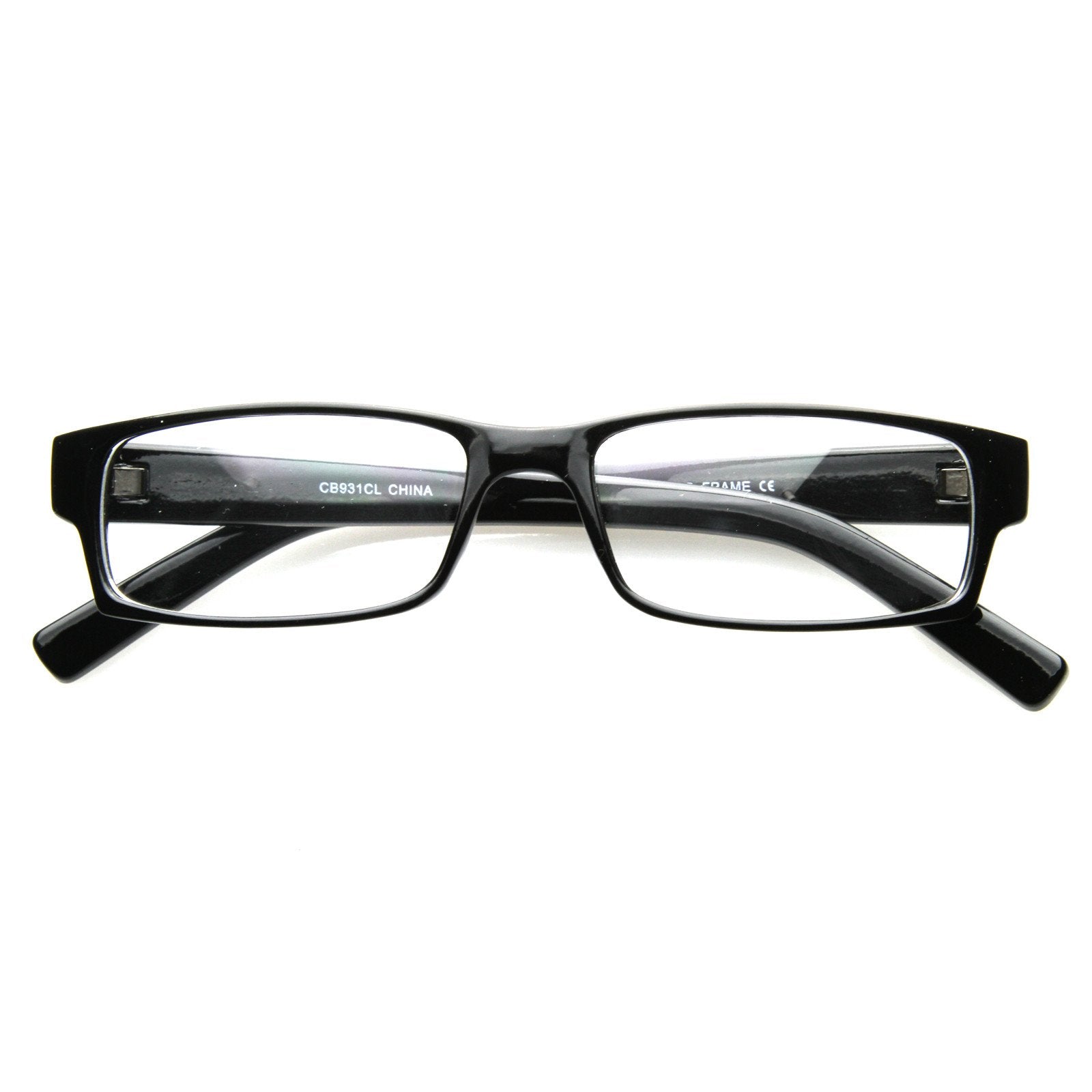 Classic Thin Rectangle Clear Lens Rx Optical Glasses Zerouv 