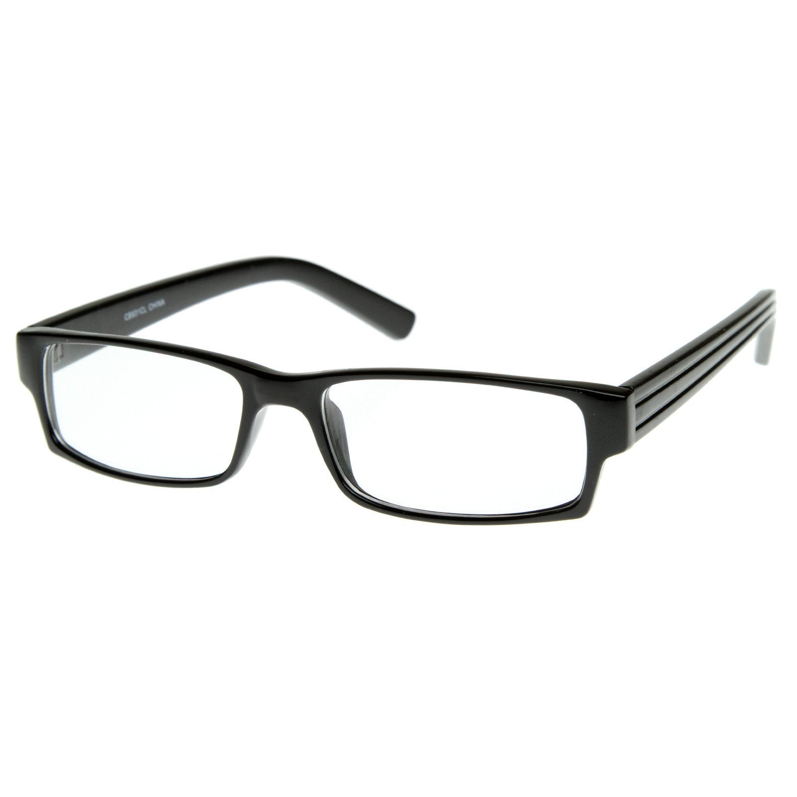 Classic Thin Rectangle Clear Lens Rx Optical Glasses Zerouv 