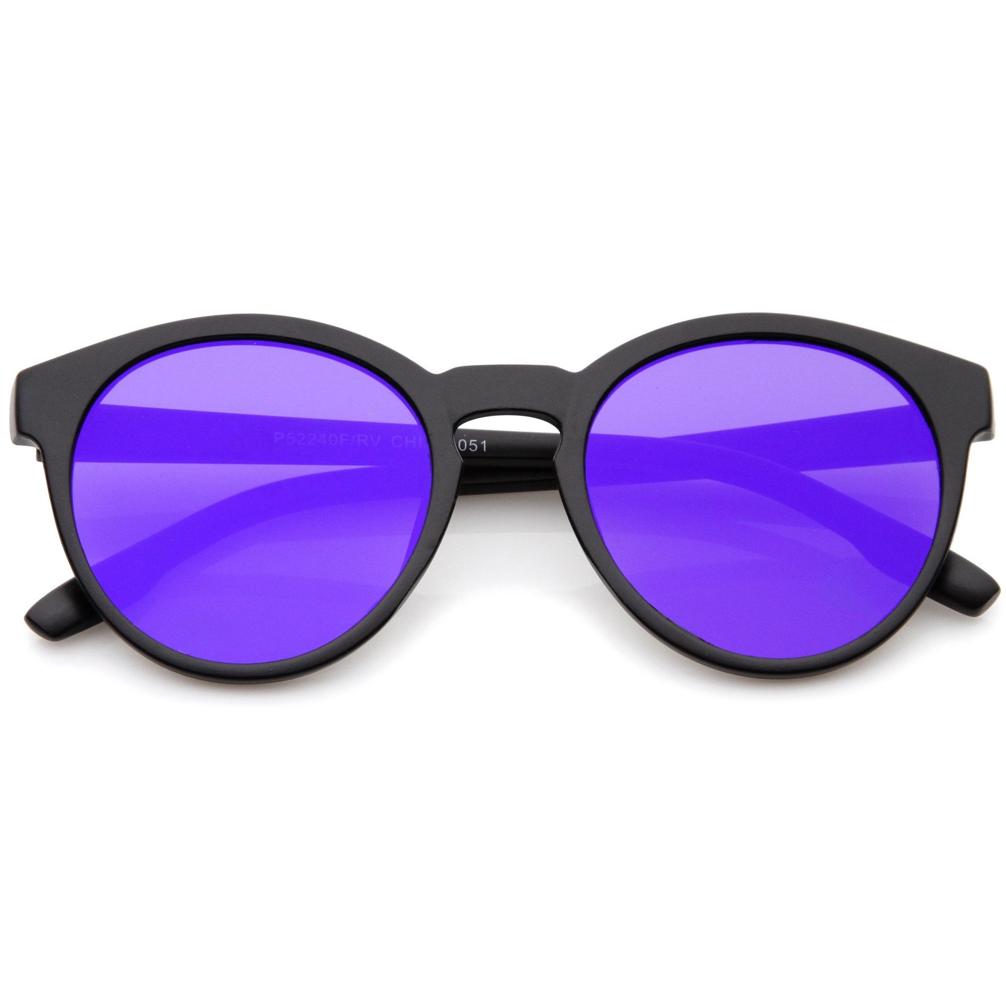 Festival P3 Round Mirrored Flat Lens Sunglasses - zeroUV