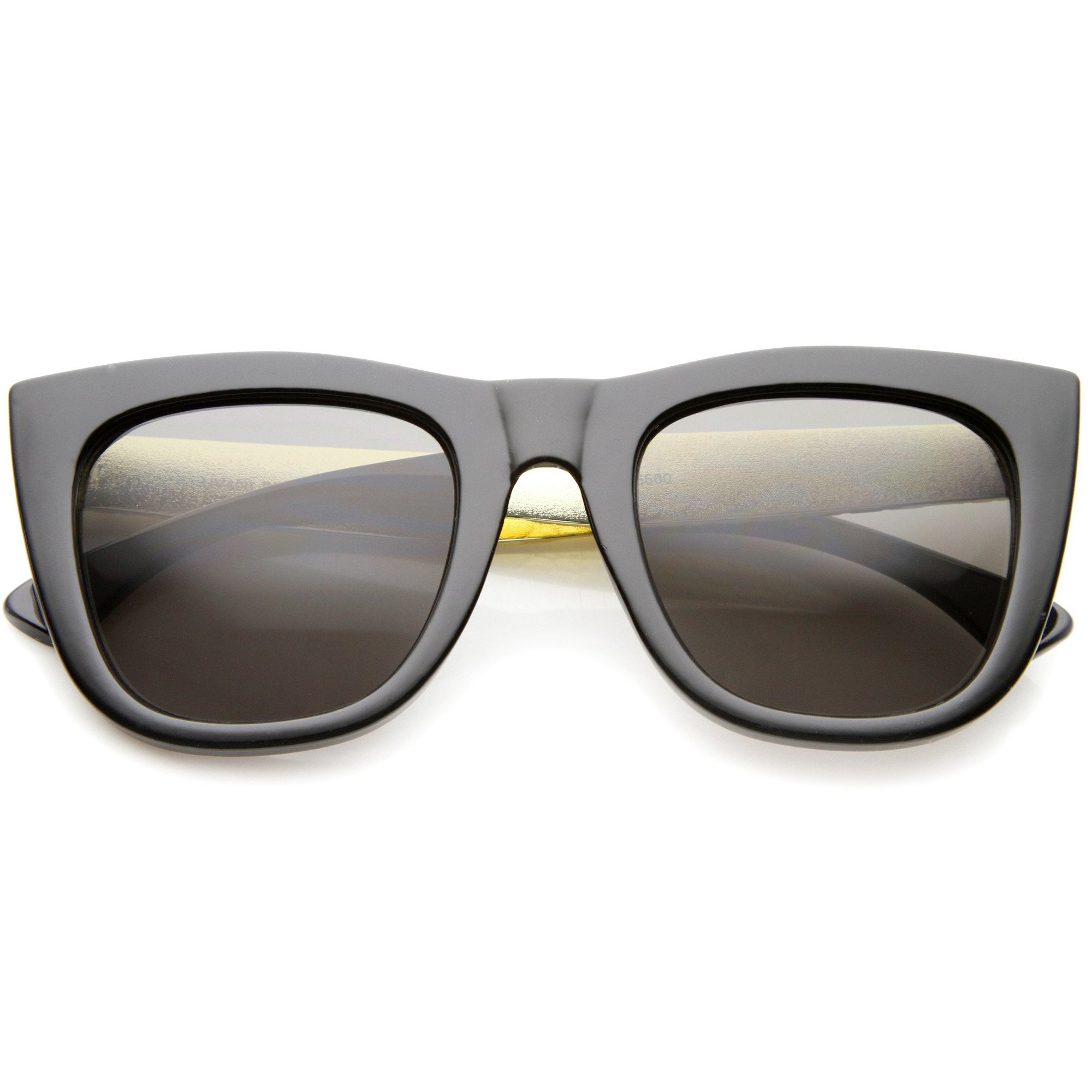 Fashion Sunglasses with Chain Arm  Top Notch Black and Gold — V SHADES