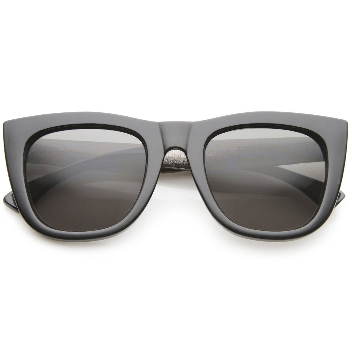 Large Alligator Metal Temple Street Wear Sunglasses - zeroUV