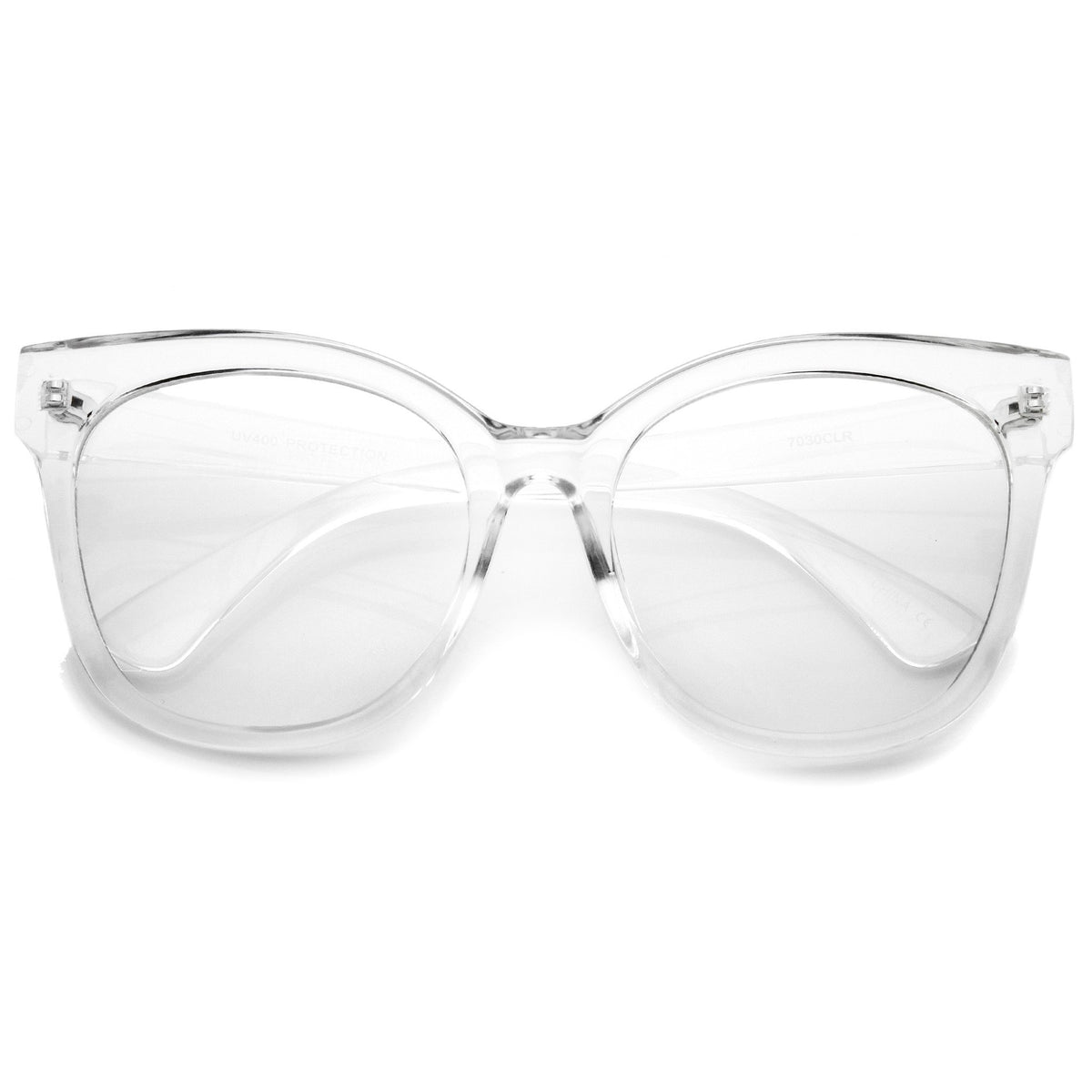 Women S Oversize Retro Clear Lens Glasses Zerouv