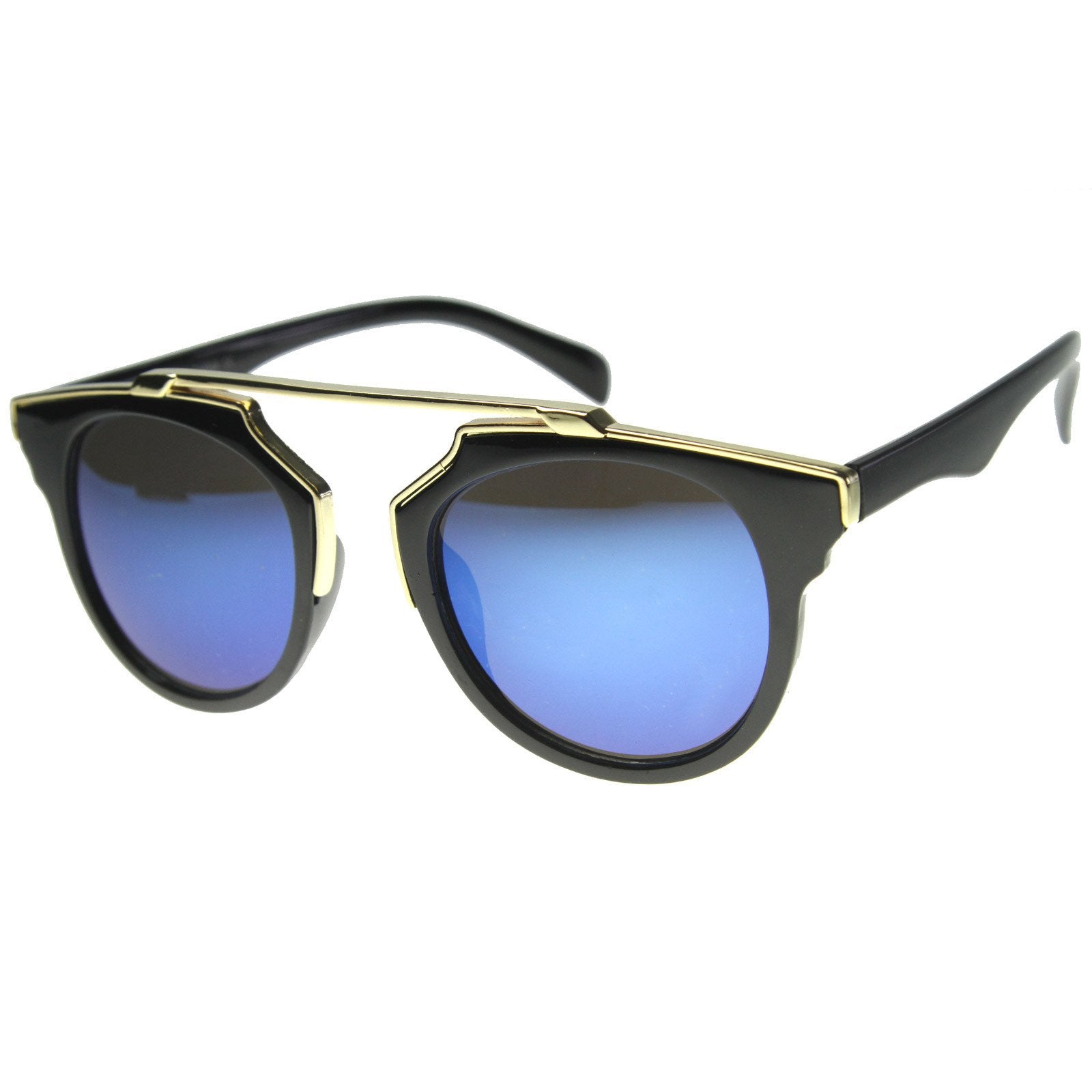 Intricately Design Retro Horn Rim Revo Lens Sunglasses Zerouv 