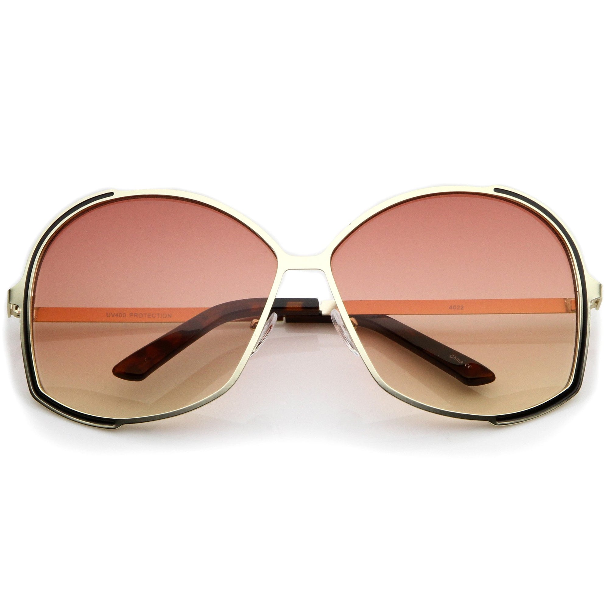 Oversize Women's Color Gradient Lens Sunglasses - zeroUV