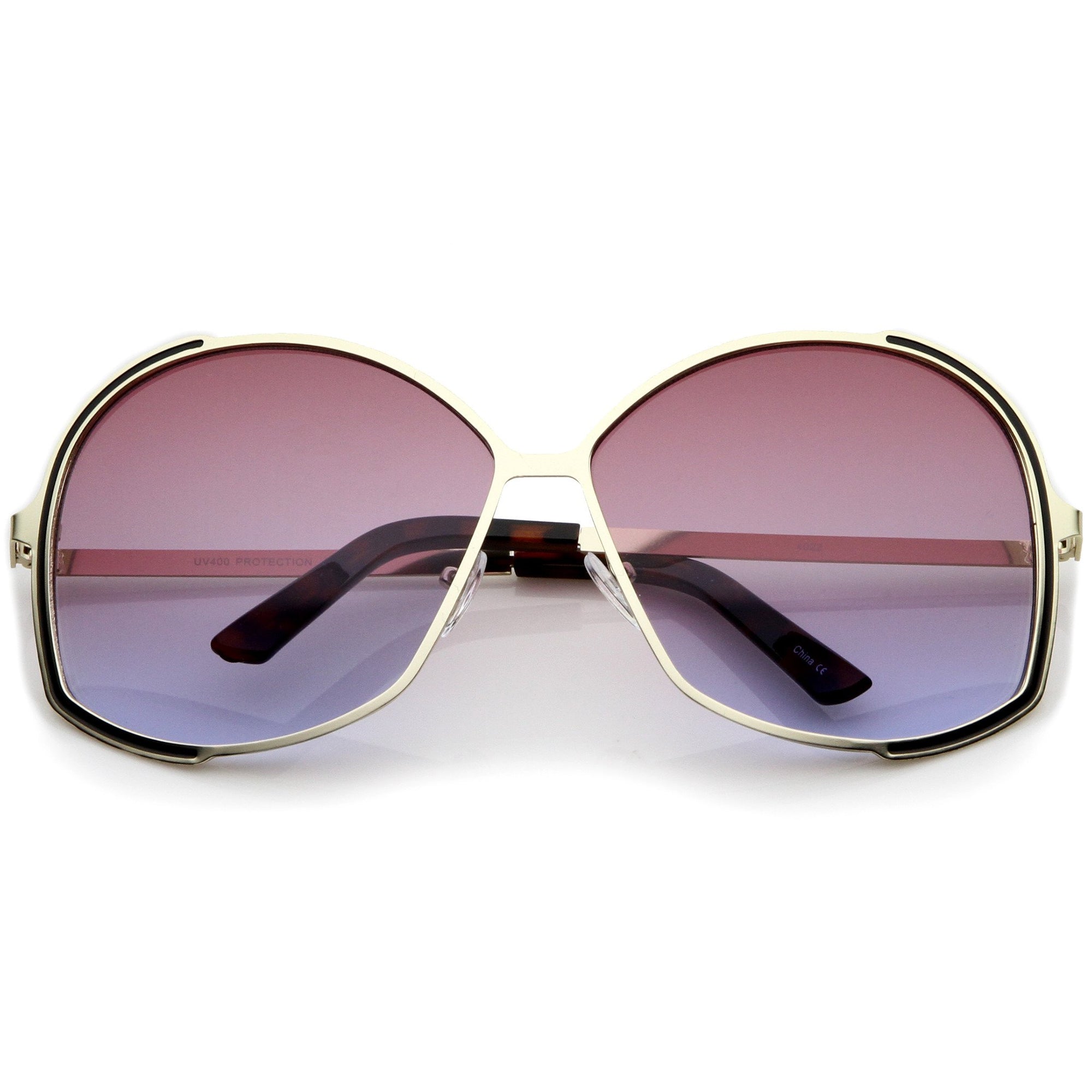 Oversize Women's Color Gradient Lens Sunglasses - zeroUV