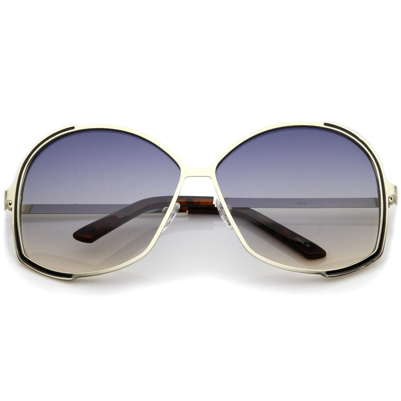 Oversize Women's Color Gradient Lens Sunglasses - zeroUV