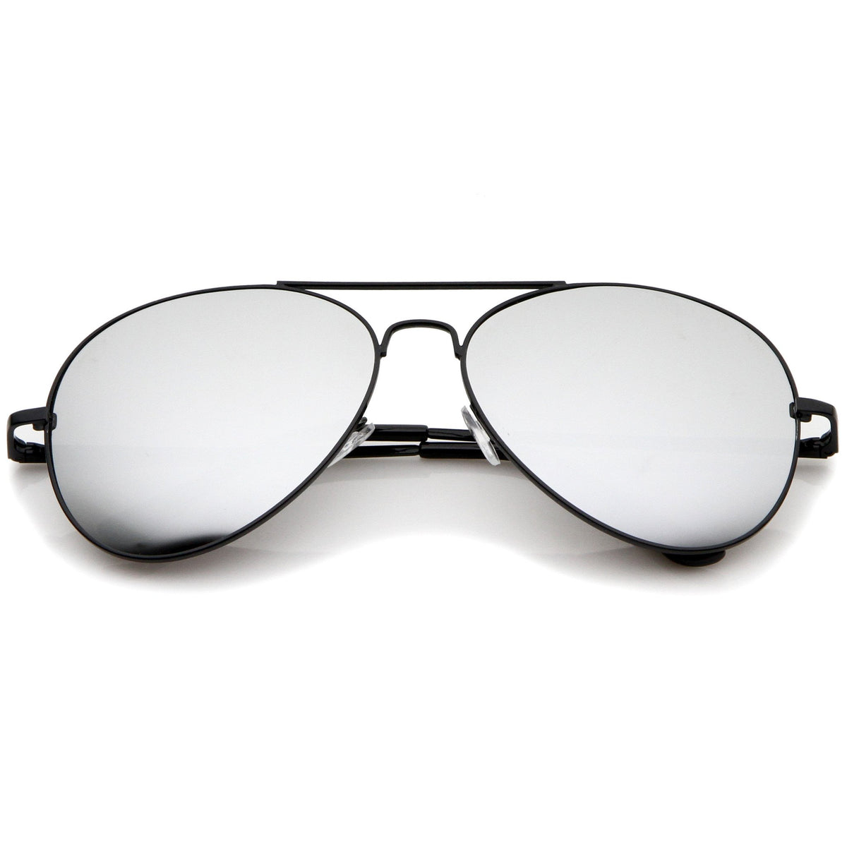 Military Classic Mirrored Metal Aviator Sunglasses - zeroUV