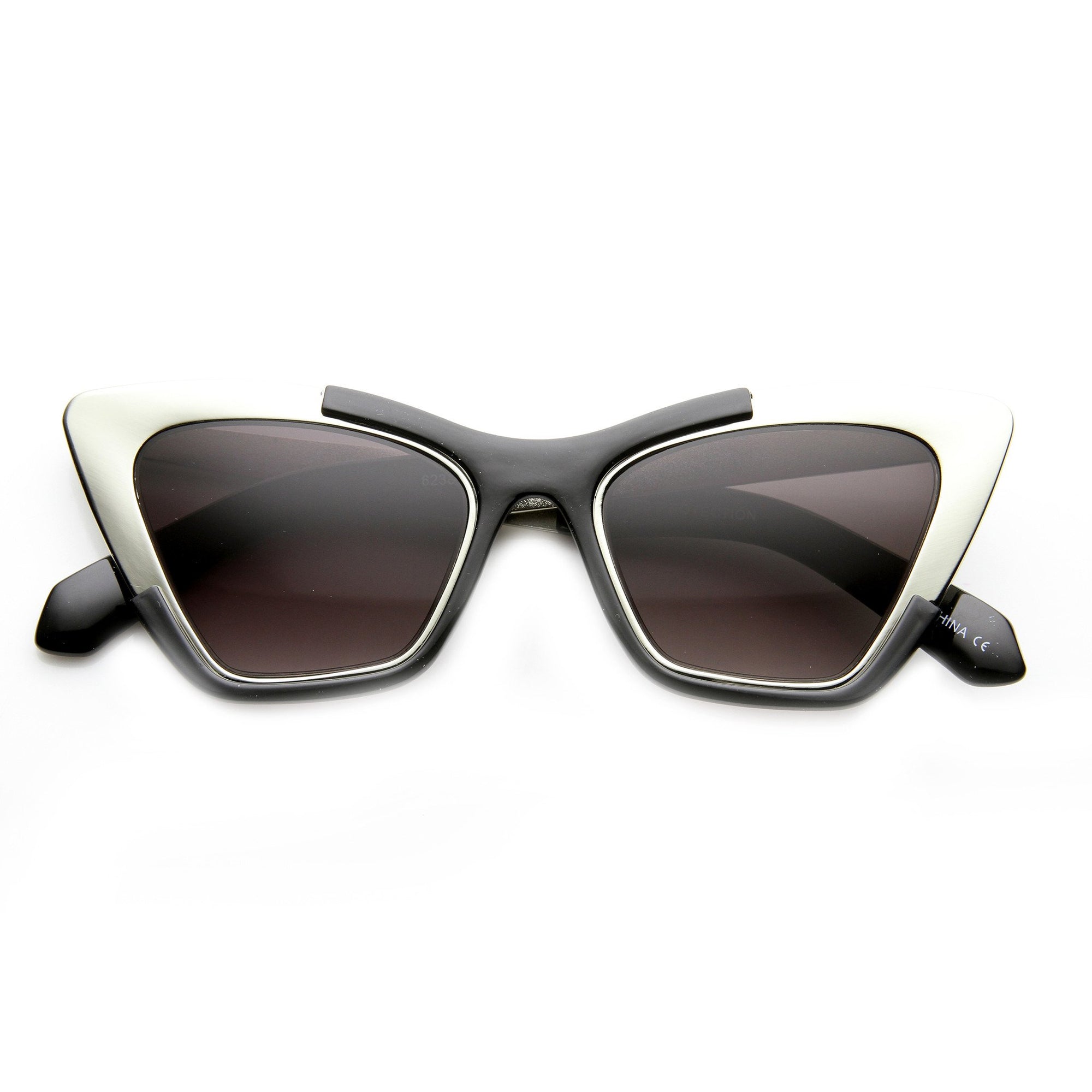 Womens Modern Designer Fashion Cat Eye Sunglasses zeroUV