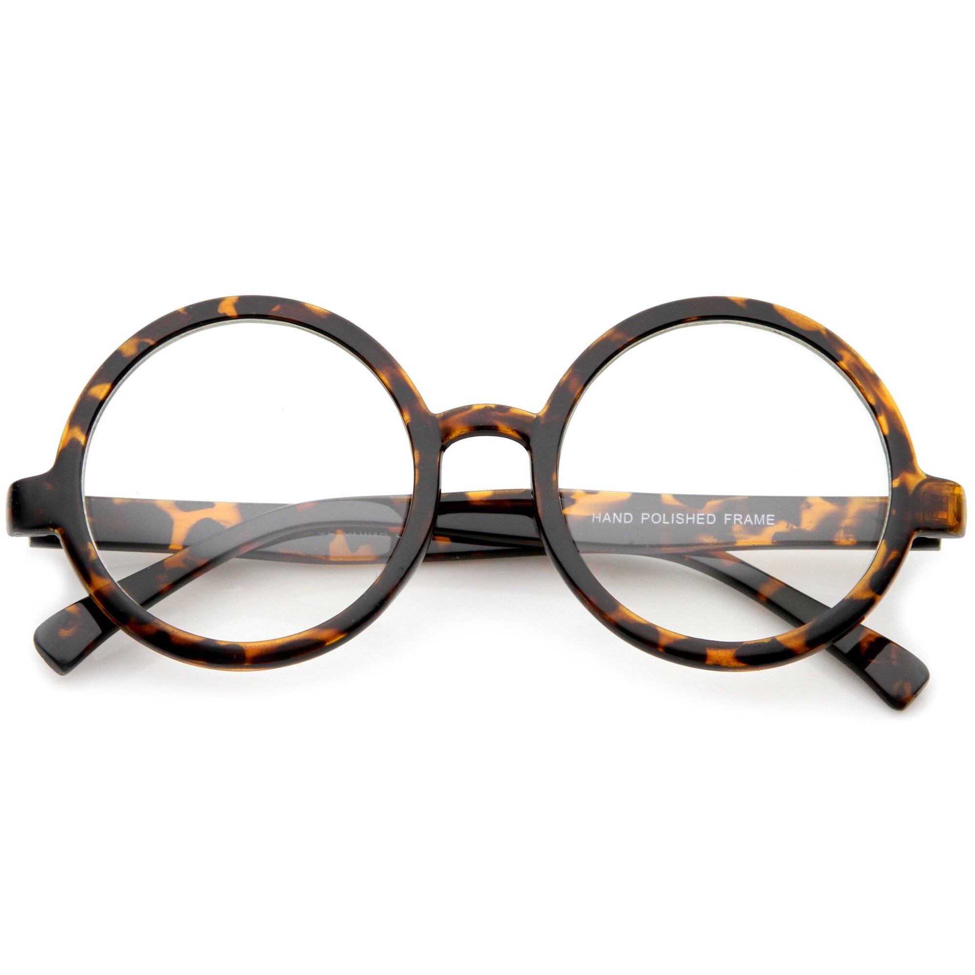 Retro Round Spectacles Clear Lens Glasses - zeroUV