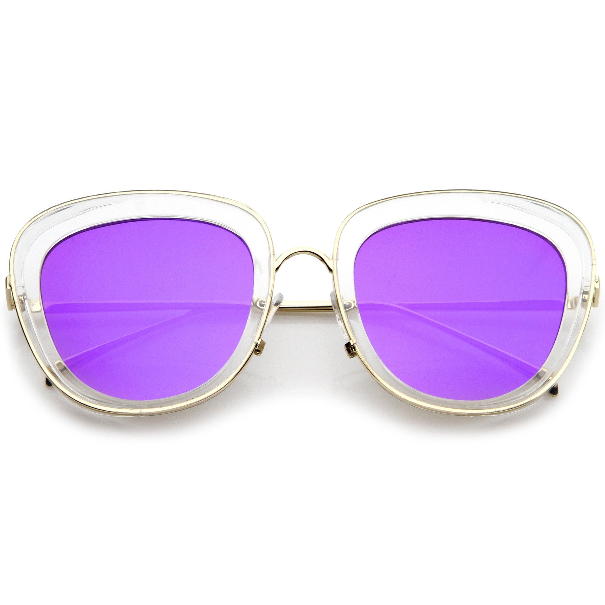 polarized mirrored cat eye sunglasses