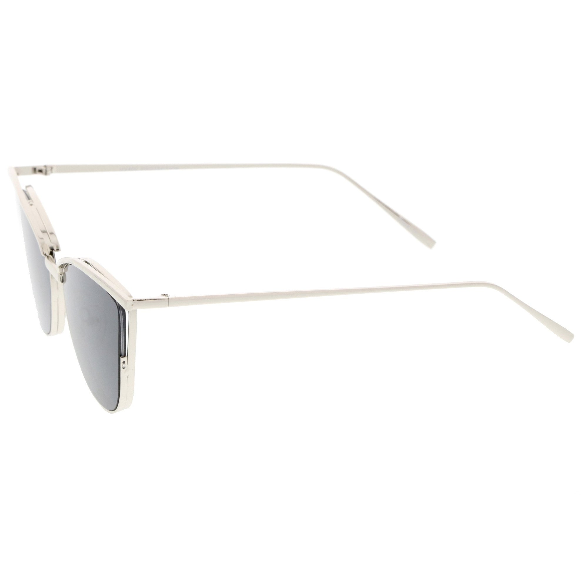 Women's Elegant Laser Cut Cat Eye Sunglasses - zeroUV