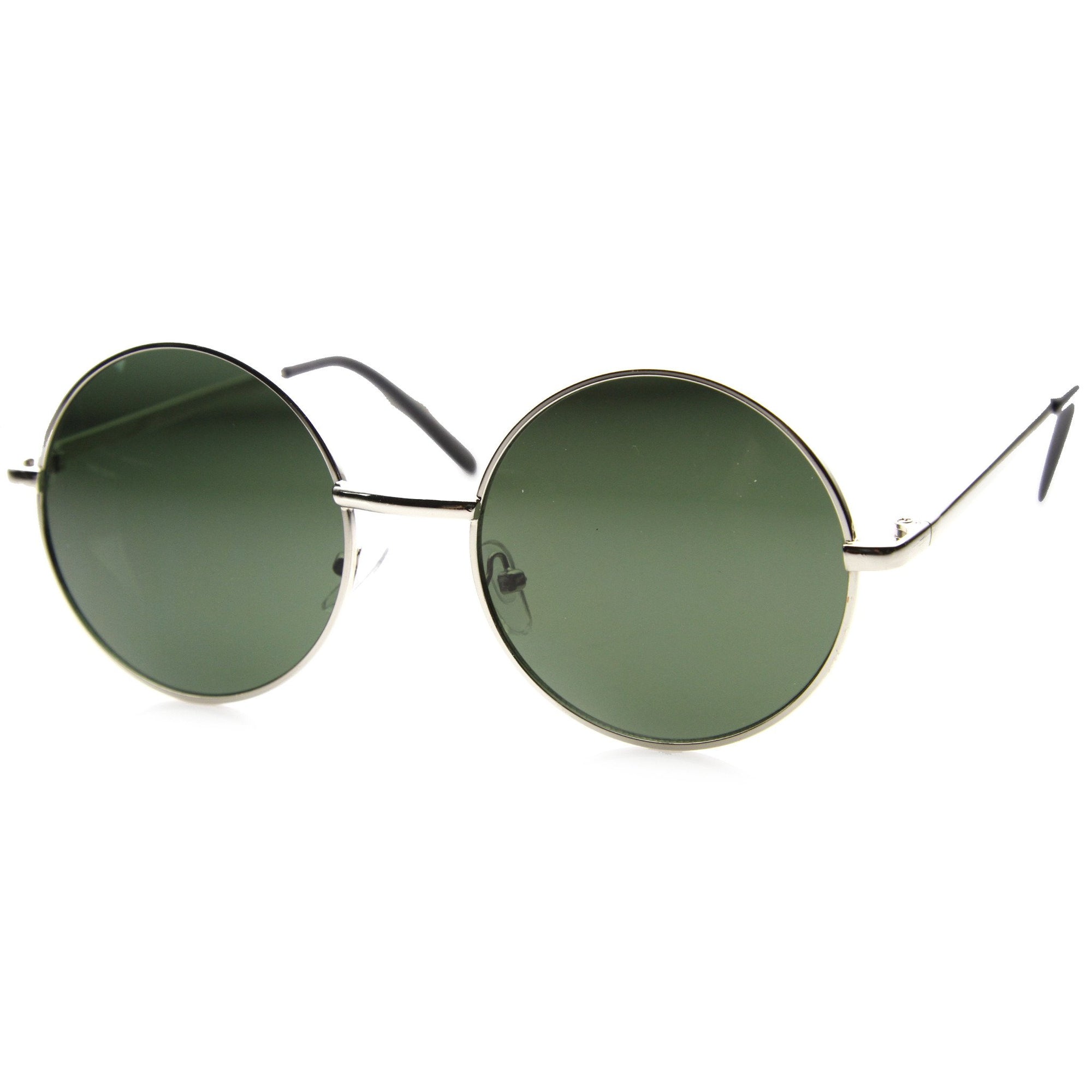 Designer Medium Round Metal Fashion Sunglasses - zeroUV