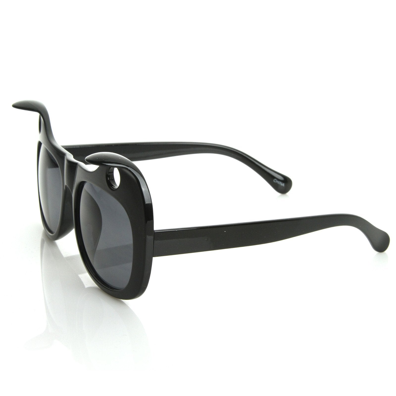 Popular Womens Designer Fashion Cat Ears Sunglasses - zeroUV